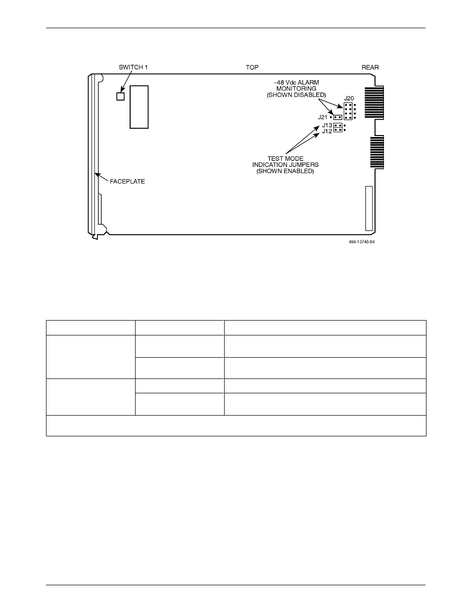 Model 3616 dsu switch and jumper locations, Model 3616 dsu switch settings | Paradyne COMSPHERE 3615 User Manual | Page 35 / 135