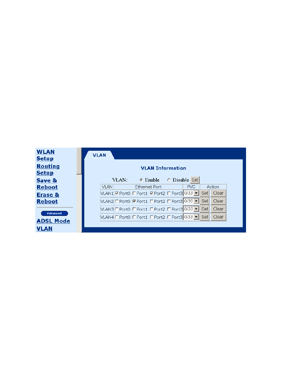 Vlan, Parameters and buttons, Dhcp | 2 vlan, 3 dhcp | Paradyne 6212 User Manual | Page 43 / 102