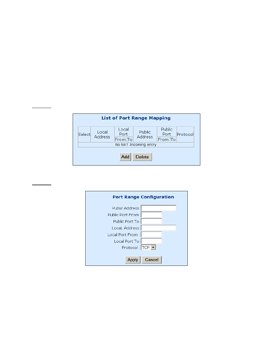 Port range mapping, 2 port range mapping | Paradyne 6212 User Manual | Page 55 / 102