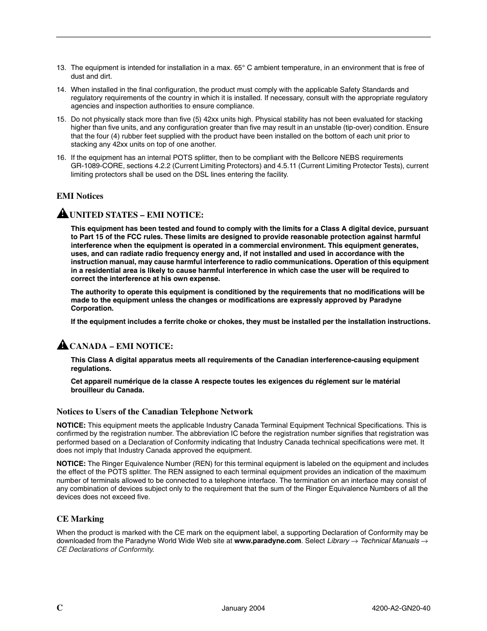 Paradyne IP DSLAM GranDSLAM 4200 User Manual | Page 4 / 72