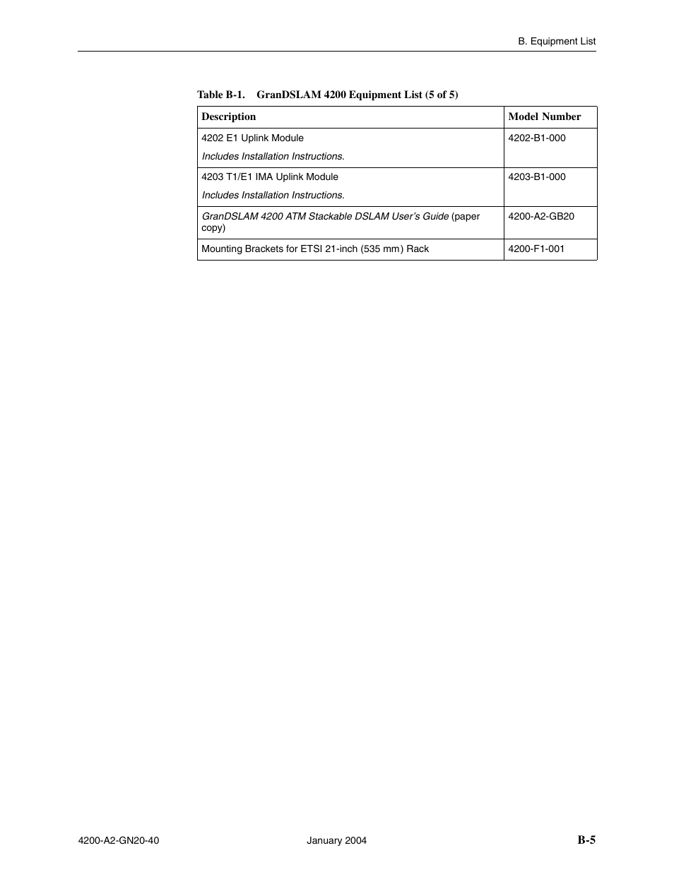 Paradyne IP DSLAM GranDSLAM 4200 User Manual | Page 65 / 72