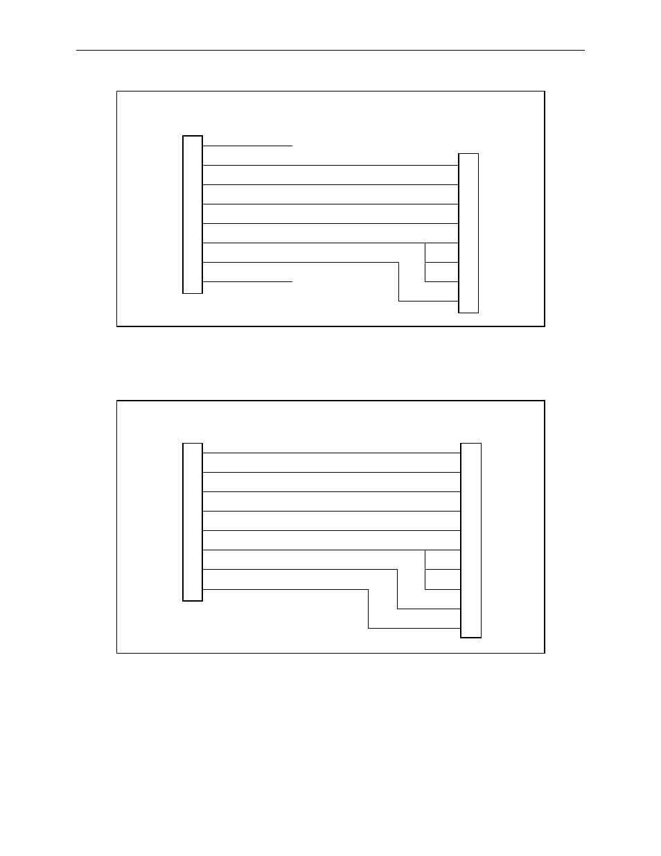 Figure e-5, com port-to-pc cable, Figure e-6, com, Port-to-terminal/printer cable | Paradyne 3161 User Manual | Page 230 / 316