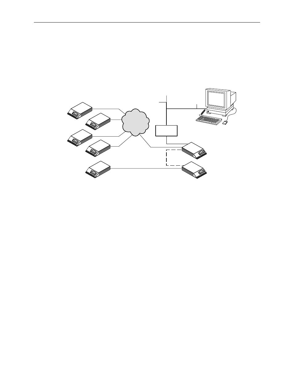 Daisy-chained standalones at the central site | Paradyne 3161 User Manual | Page 275 / 316