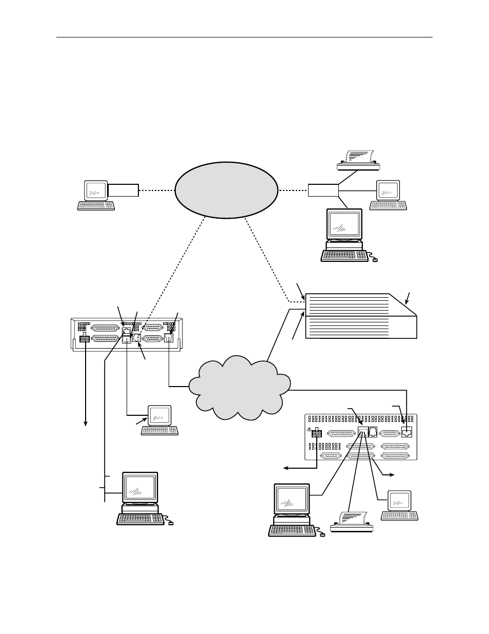 Cabling examples, Pstn t1 network | Paradyne 3161 User Manual | Page 35 / 316