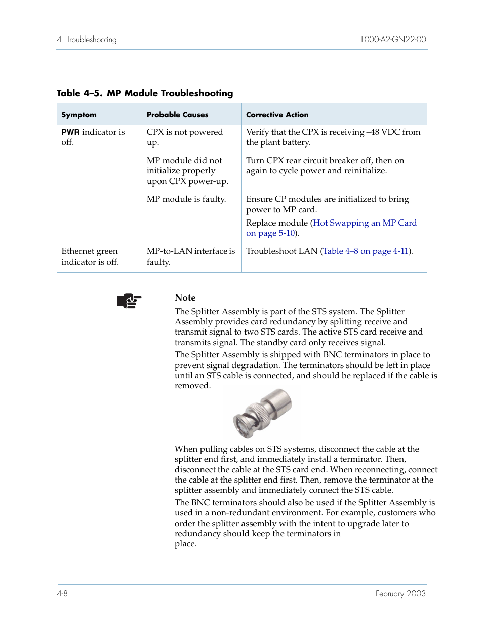 R to, Table 4–5 | Paradyne Jetstream CPX-1000 User Manual | Page 108 / 160