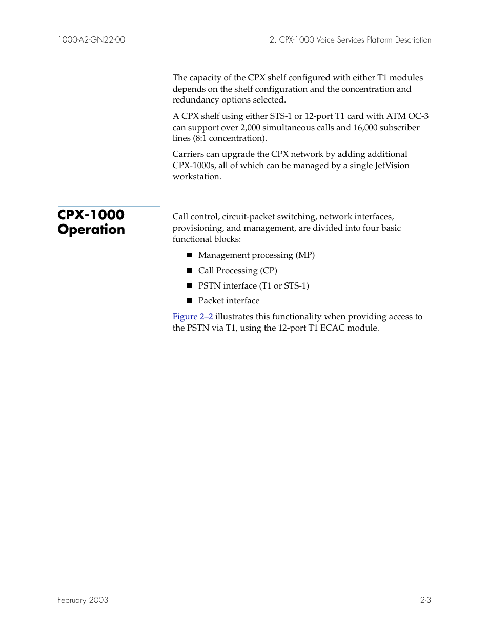 Cpx-1000 operation, Cpx-1000 operation -3 | Paradyne Jetstream CPX-1000 User Manual | Page 27 / 160