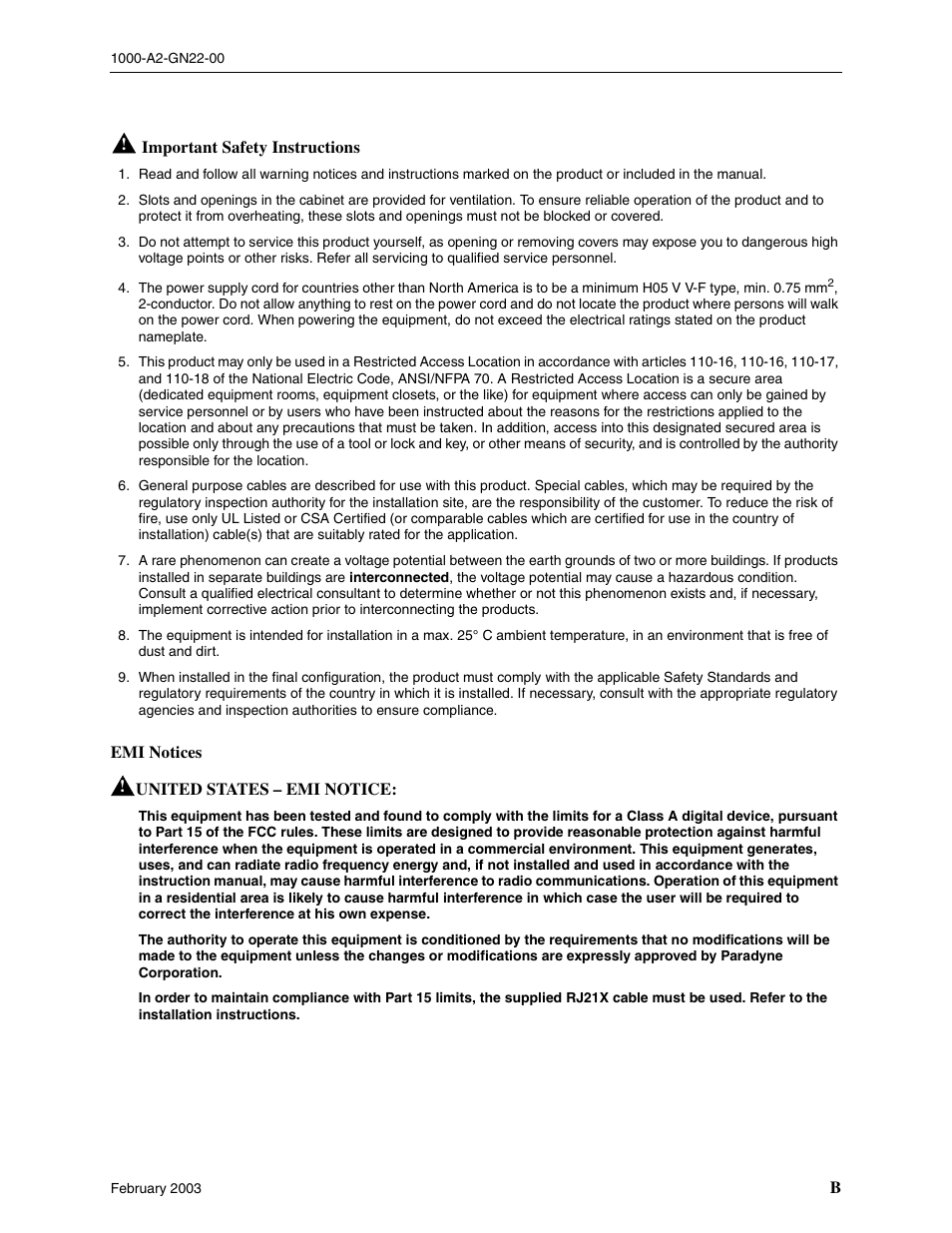 Paradyne Jetstream CPX-1000 User Manual | Page 3 / 160
