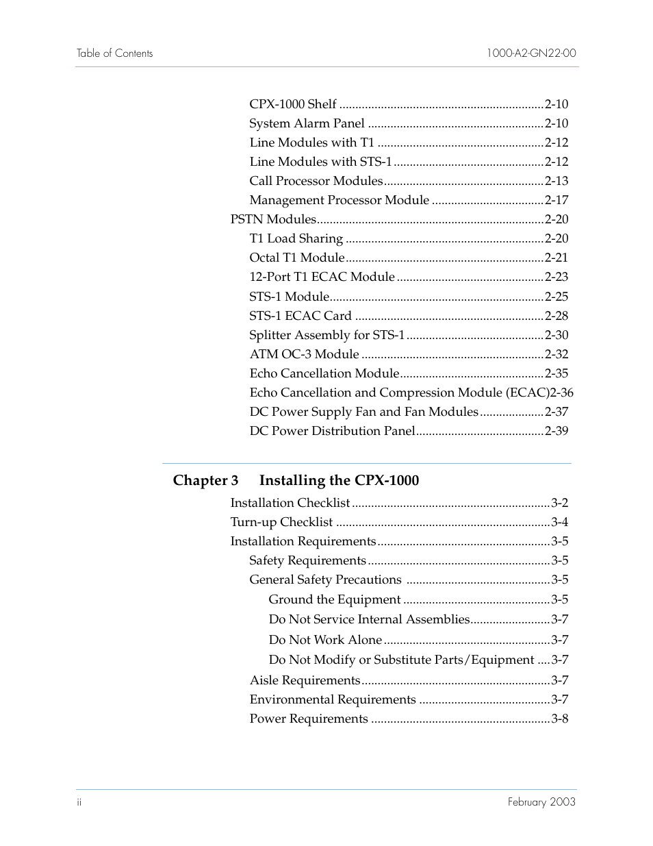 Paradyne Jetstream CPX-1000 User Manual | Page 6 / 160