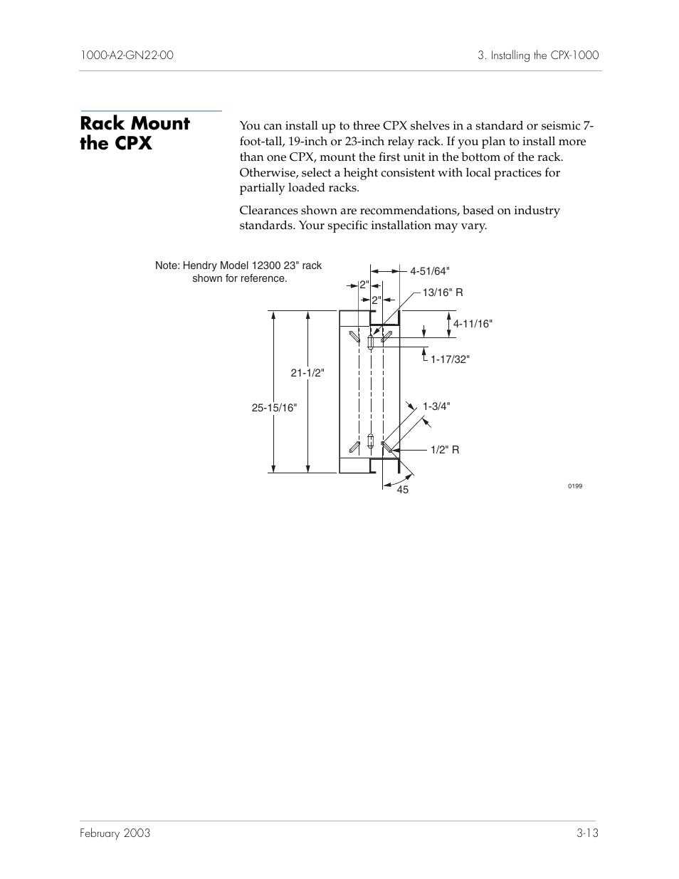 Rack mount the cpx, Rack mount the cpx -13 | Paradyne Jetstream CPX-1000 User Manual | Page 77 / 160