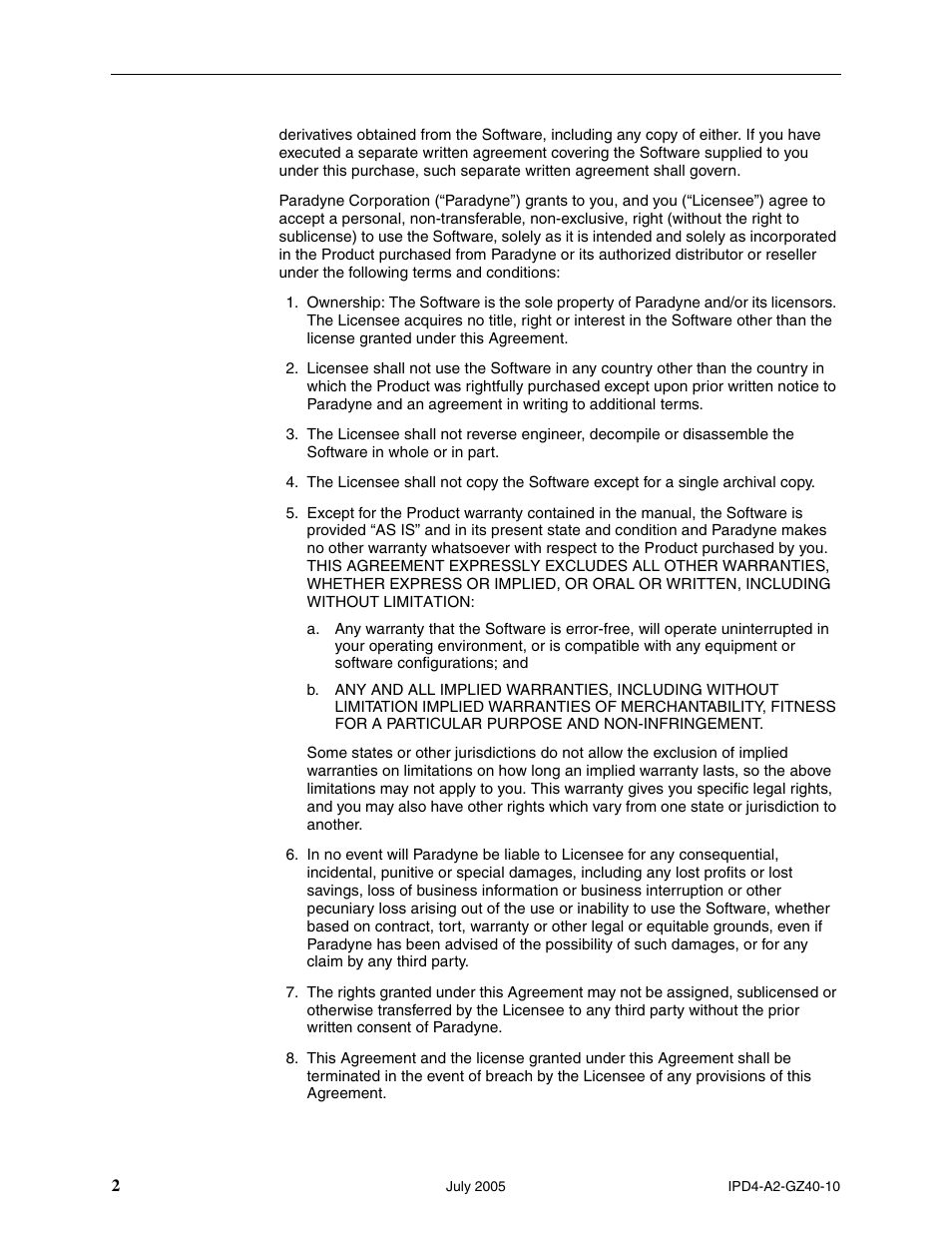 Paradyne IP Broadband Loop Carrier 4000E User Manual | Page 2 / 20