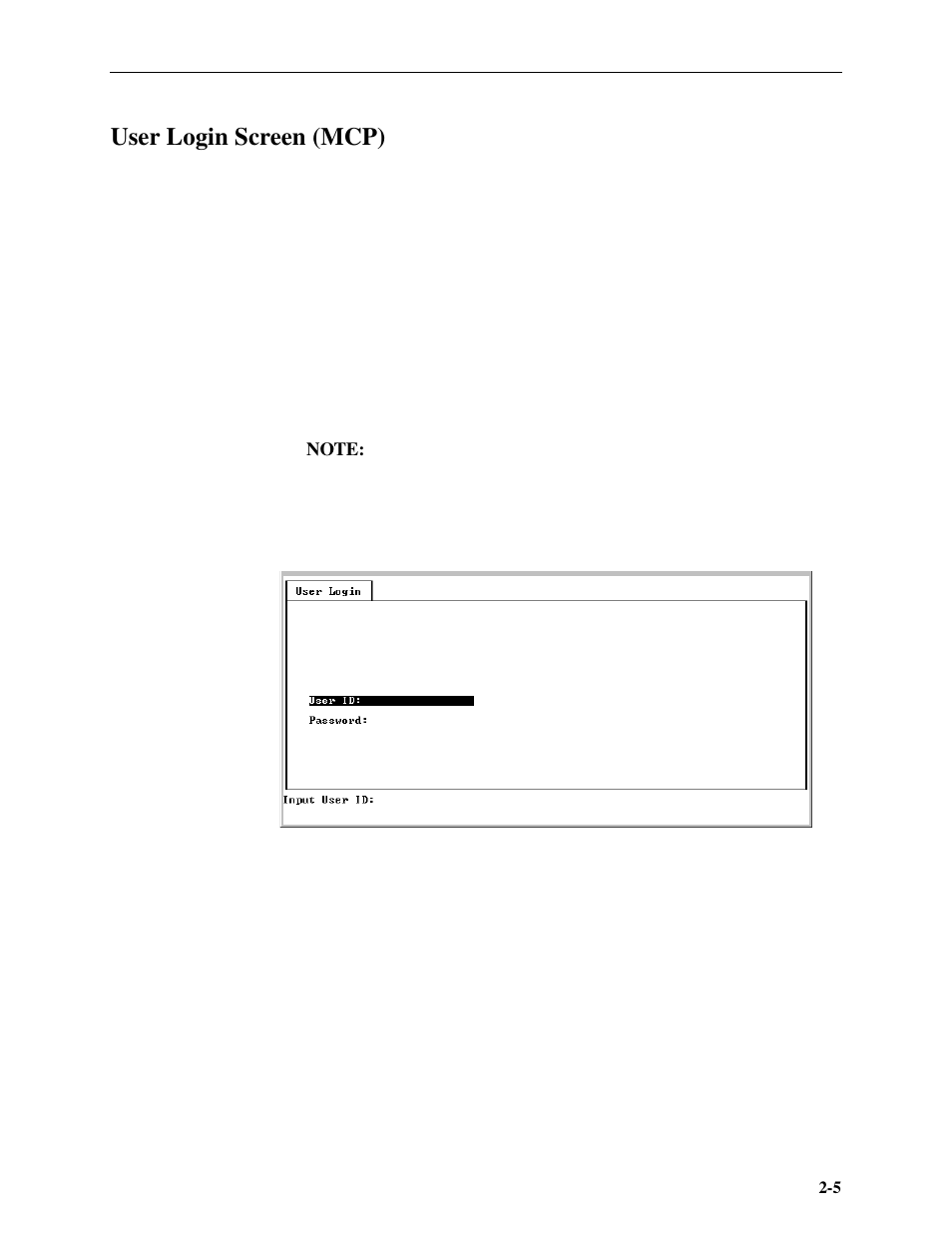 User login screen (mcp) | Paradyne Hotwire ATM Line Cards 8385 User Manual | Page 19 / 132