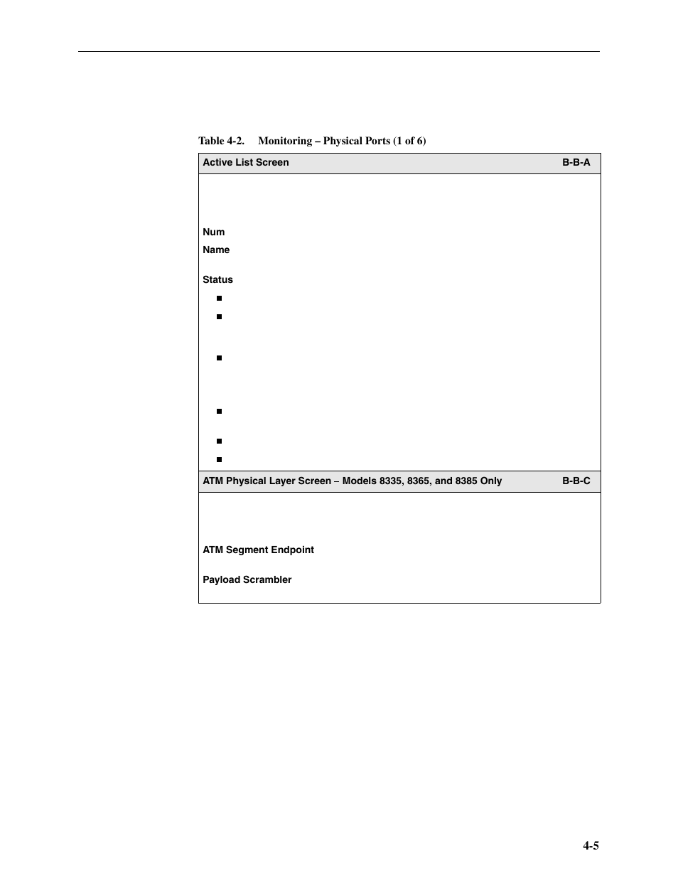 Paradyne Hotwire ATM Line Cards 8385 User Manual | Page 71 / 132