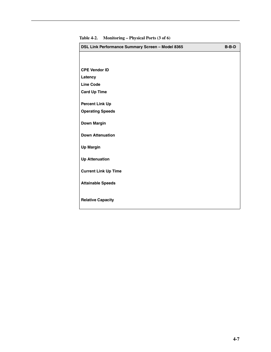 Paradyne Hotwire ATM Line Cards 8385 User Manual | Page 73 / 132