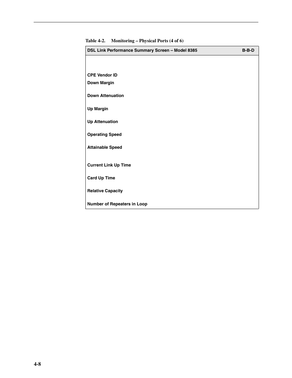 Paradyne Hotwire ATM Line Cards 8385 User Manual | Page 74 / 132