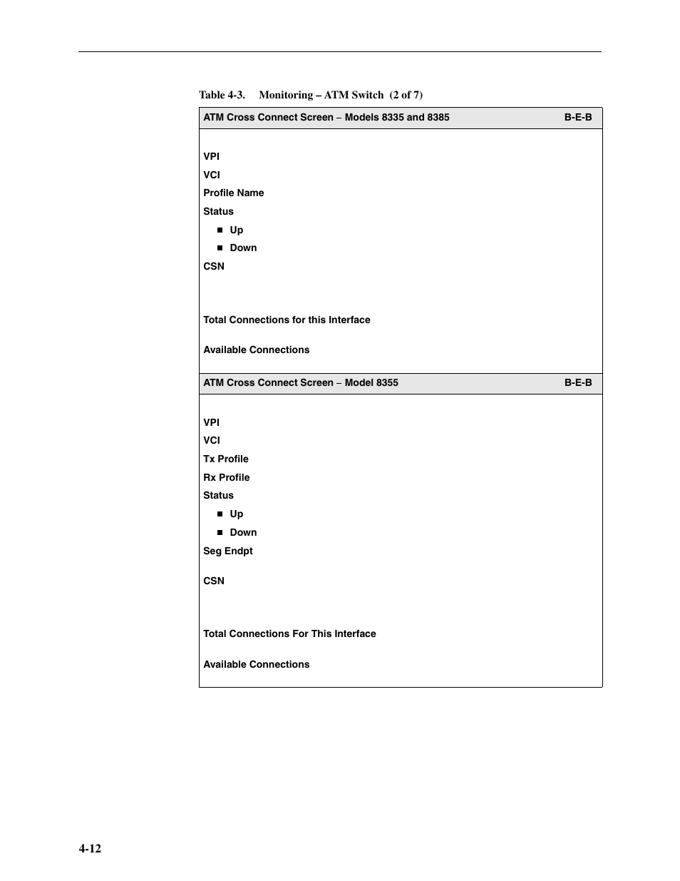Paradyne Hotwire ATM Line Cards 8385 User Manual | Page 78 / 132