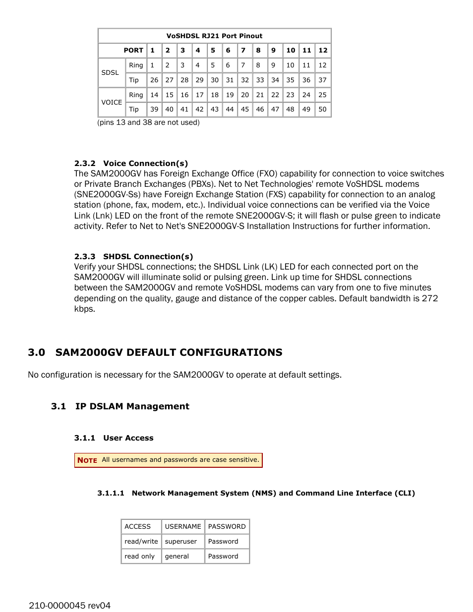 Paradyne 12-Port VoSHDSL Access Multiplexer SAM2000QV-12 User Manual | Page 3 / 10