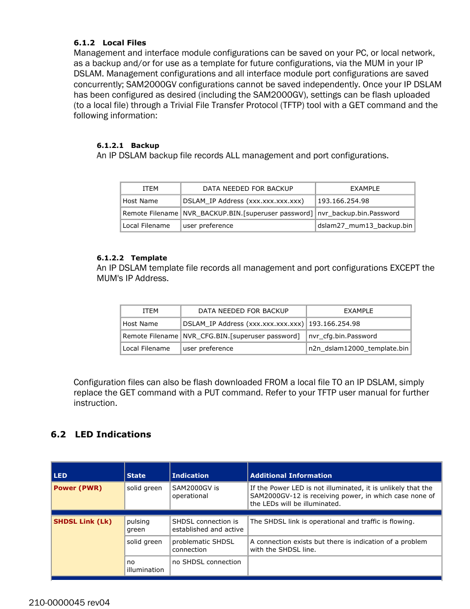 Paradyne 12-Port VoSHDSL Access Multiplexer SAM2000QV-12 User Manual | Page 8 / 10