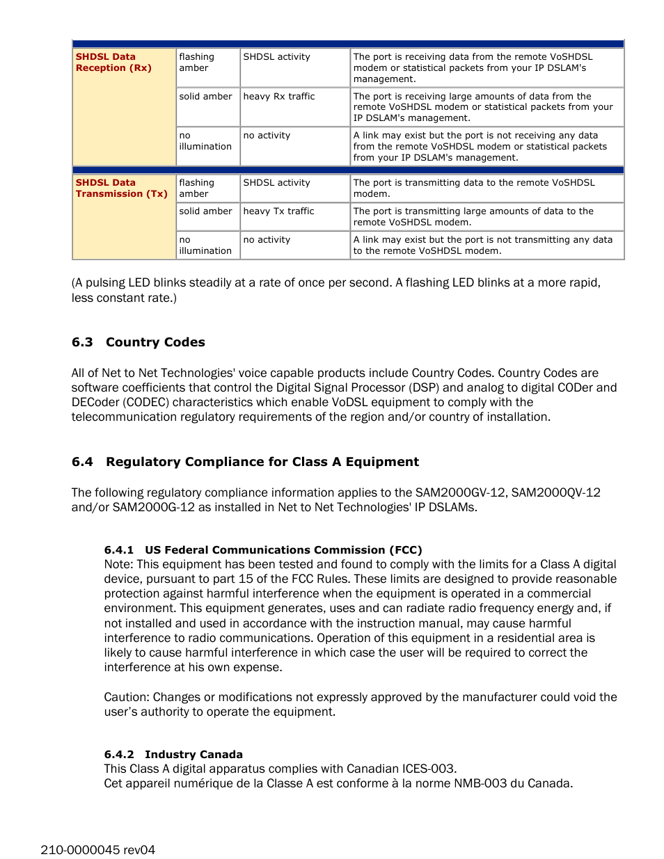 Paradyne 12-Port VoSHDSL Access Multiplexer SAM2000QV-12 User Manual | Page 9 / 10