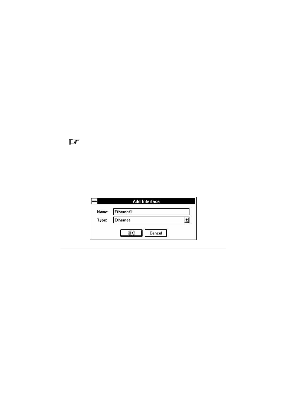 Interfaces, Adding an interface, Add interface window | Paradyne COMSPHERE 6700 SERIES User Manual | Page 20 / 57