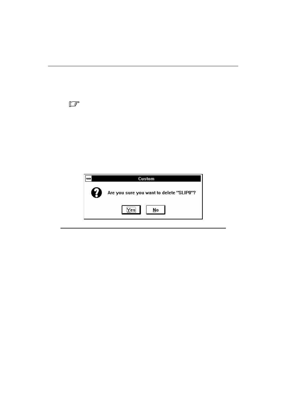 Deleting an interface, Delete interface dialog box | Paradyne COMSPHERE 6700 SERIES User Manual | Page 22 / 57
