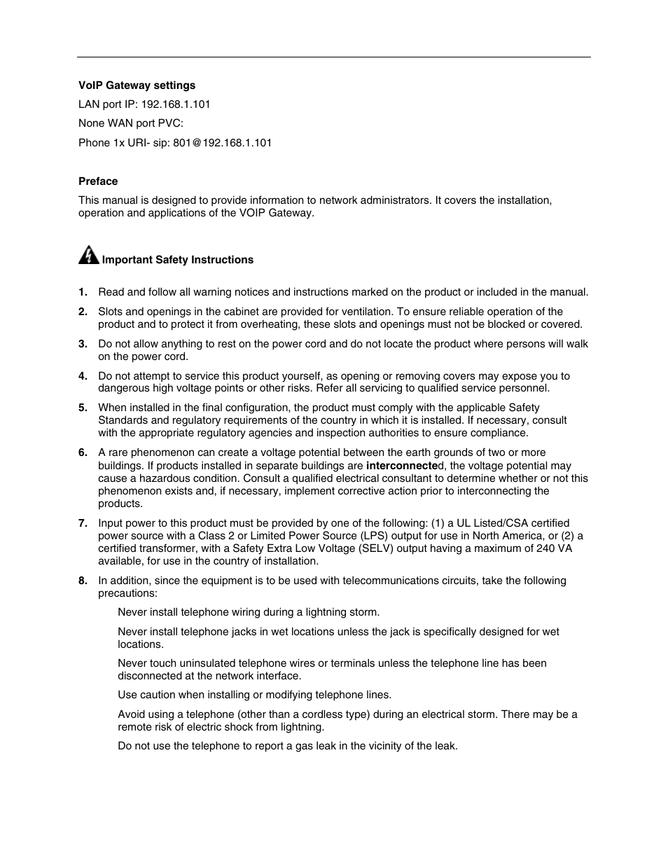 Important safety instructions | Paradyne 1810 User Manual | Page 3 / 31