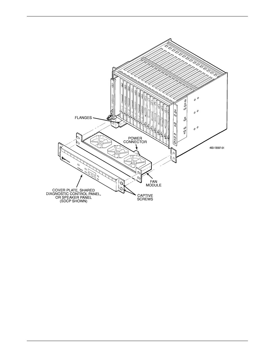 Fan module installation | Paradyne COMSPHERE 3000 User Manual | Page 43 / 131
