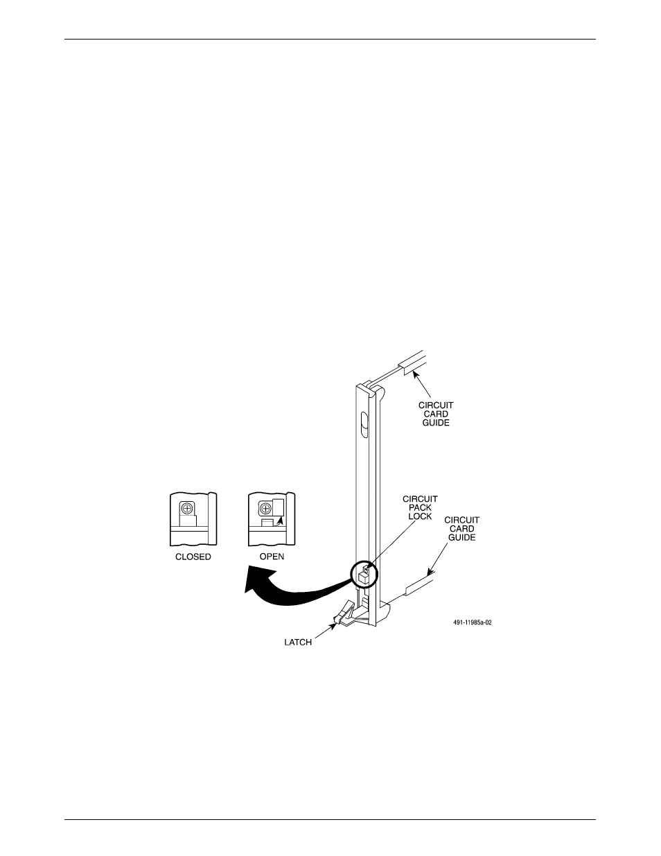 Circuit pack lock | Paradyne COMSPHERE 3000 User Manual | Page 53 / 131