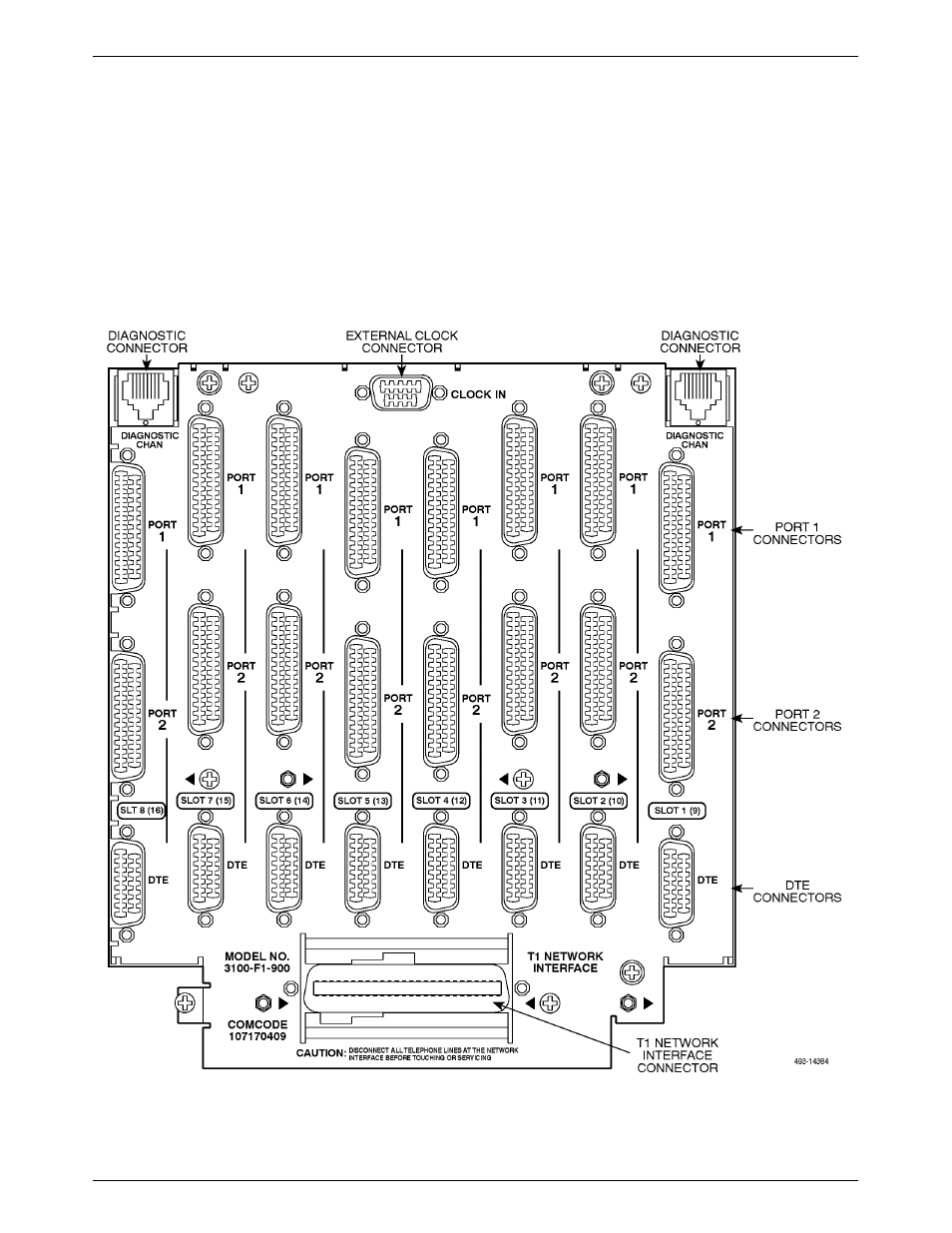 Auxiliary backplane | Paradyne COMSPHERE 3000 User Manual | Page 62 / 131