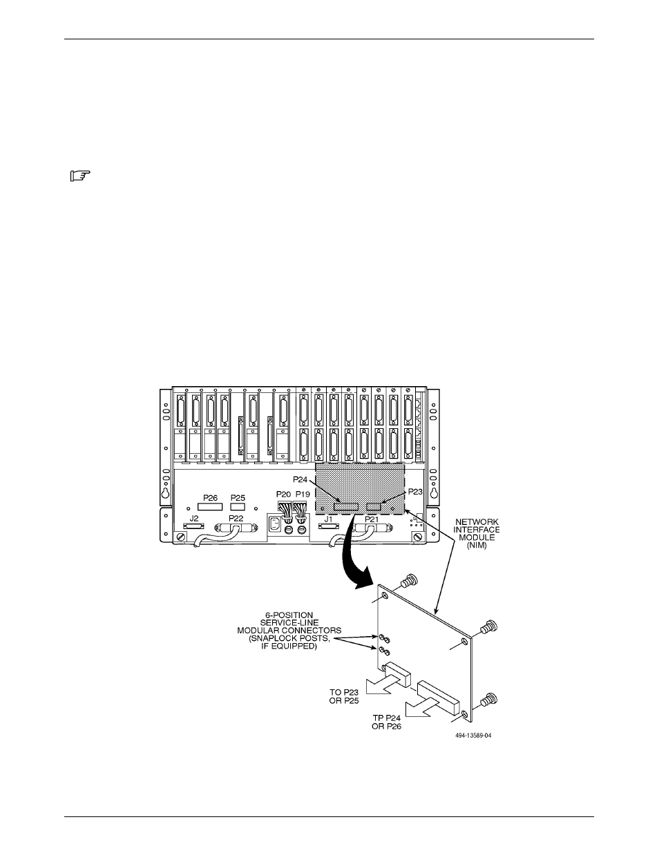 Network interface module, Nim installation | Paradyne COMSPHERE 3000 User Manual | Page 71 / 131