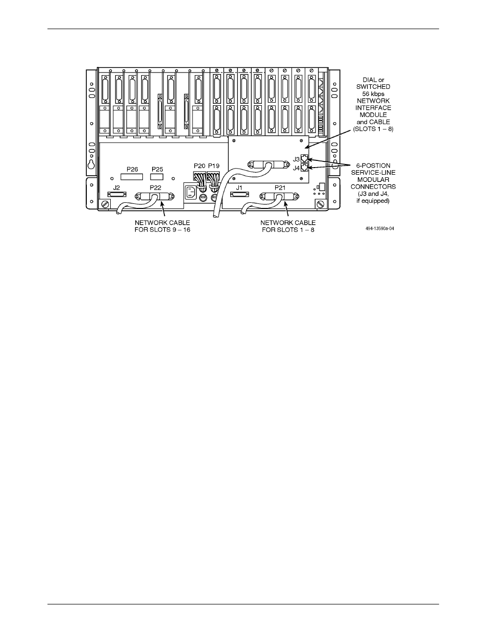 Dial network interface module installation, Comsphere 3811 control interface, Models 3151 and 3161 network interface | Paradyne COMSPHERE 3000 User Manual | Page 72 / 131