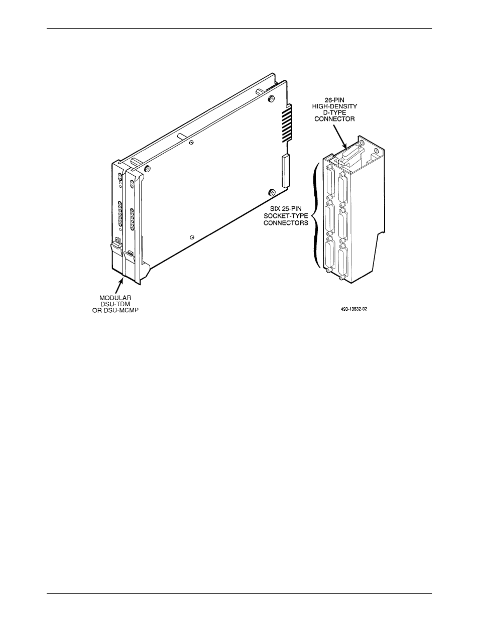 Modular dsu-tdm or dsu-mcmp and connector module | Paradyne COMSPHERE 3000 User Manual | Page 75 / 131
