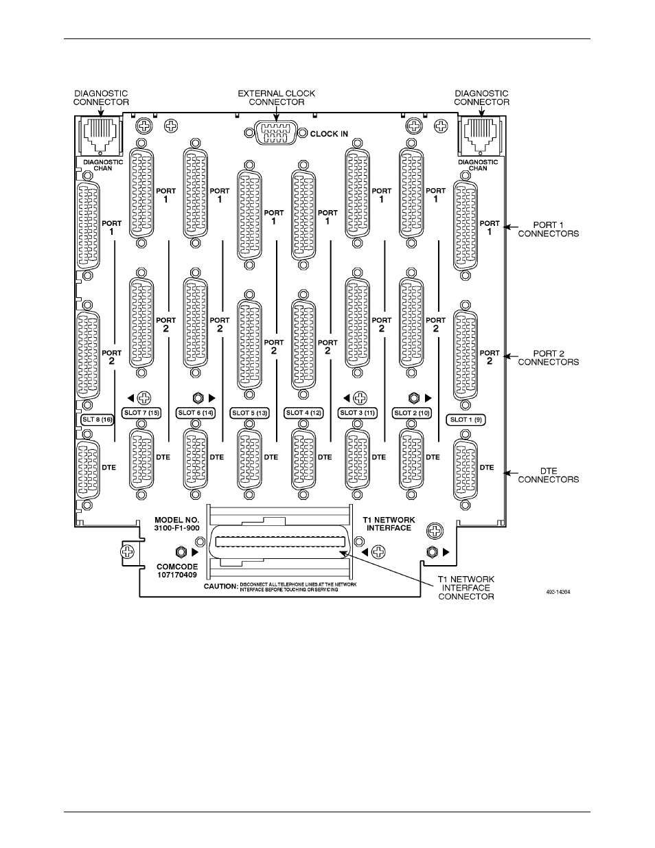 Auxiliary backplane connectors | Paradyne COMSPHERE 3000 User Manual | Page 95 / 131