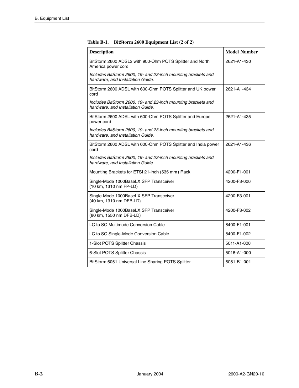 Paradyne BitStorm 2600 IP DSLAM User Manual | Page 52 / 58