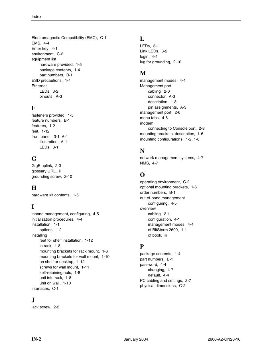 Paradyne BitStorm 2600 IP DSLAM User Manual | Page 56 / 58