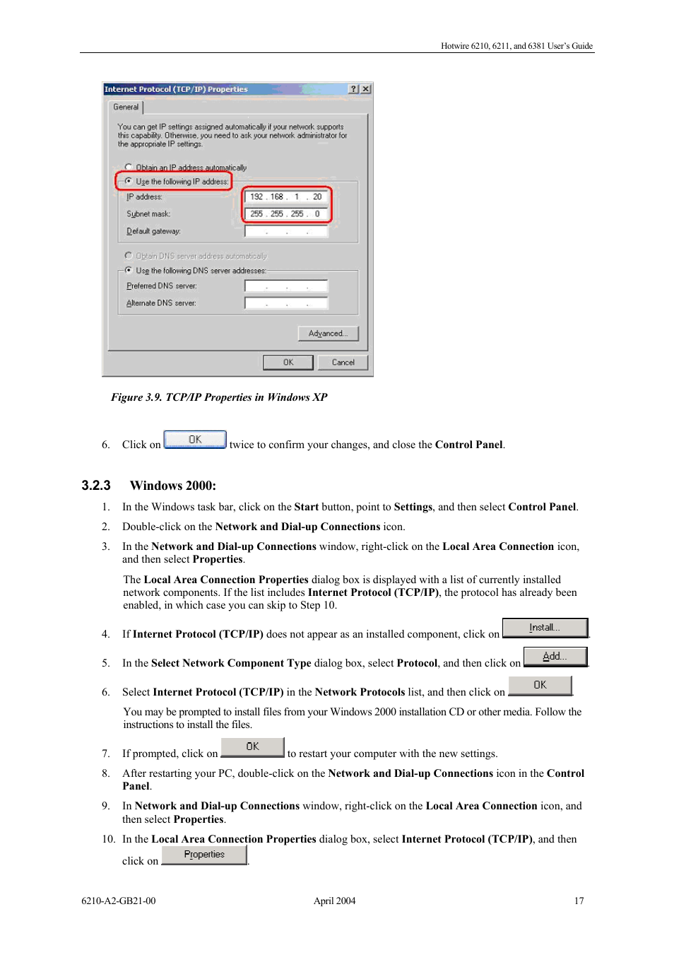 Windows 2000 | Paradyne 6381 User Manual | Page 17 / 46