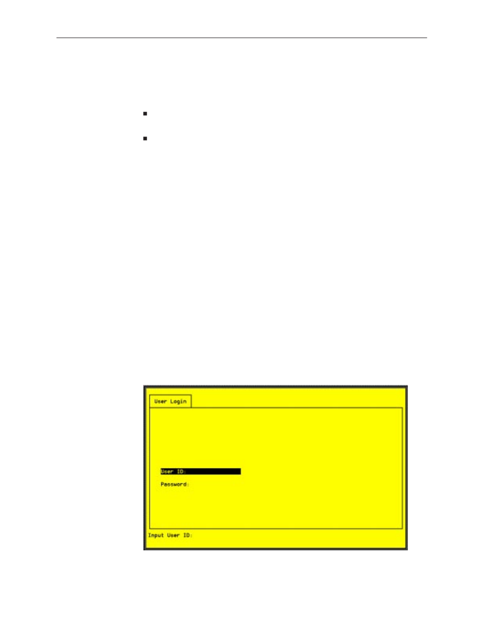 Reviewing the levels of access, User login screen | Paradyne 8310 MVLt User Manual | Page 27 / 108