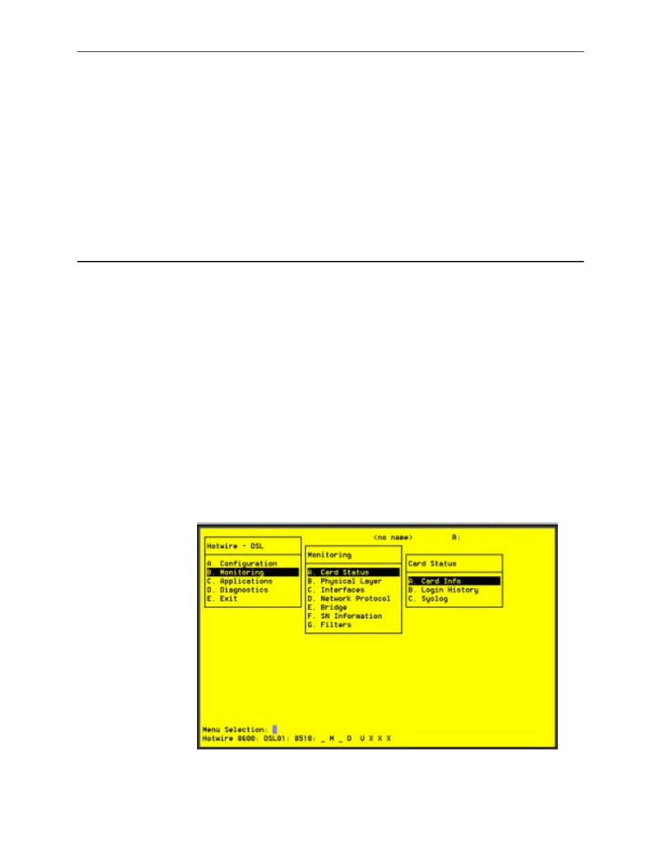 Monitoring the hotwire dslam, Overview, Dsl monitoring card status screens | Chapter 5, Operator permission, Monitoring the, Hotwire dslam | Paradyne 8310 MVLt User Manual | Page 57 / 108