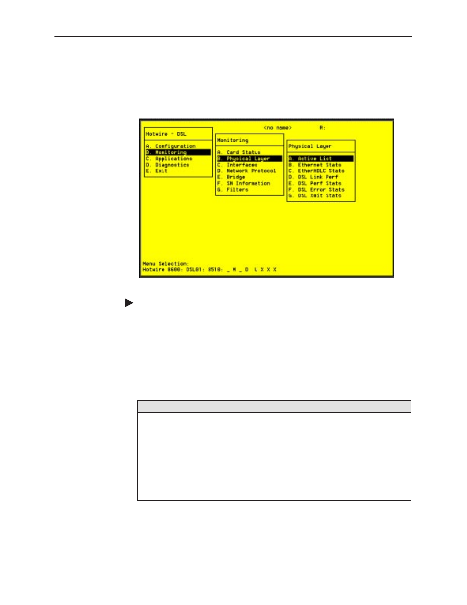 Dsl monitoring physical layer screens | Paradyne 8310 MVLt User Manual | Page 60 / 108