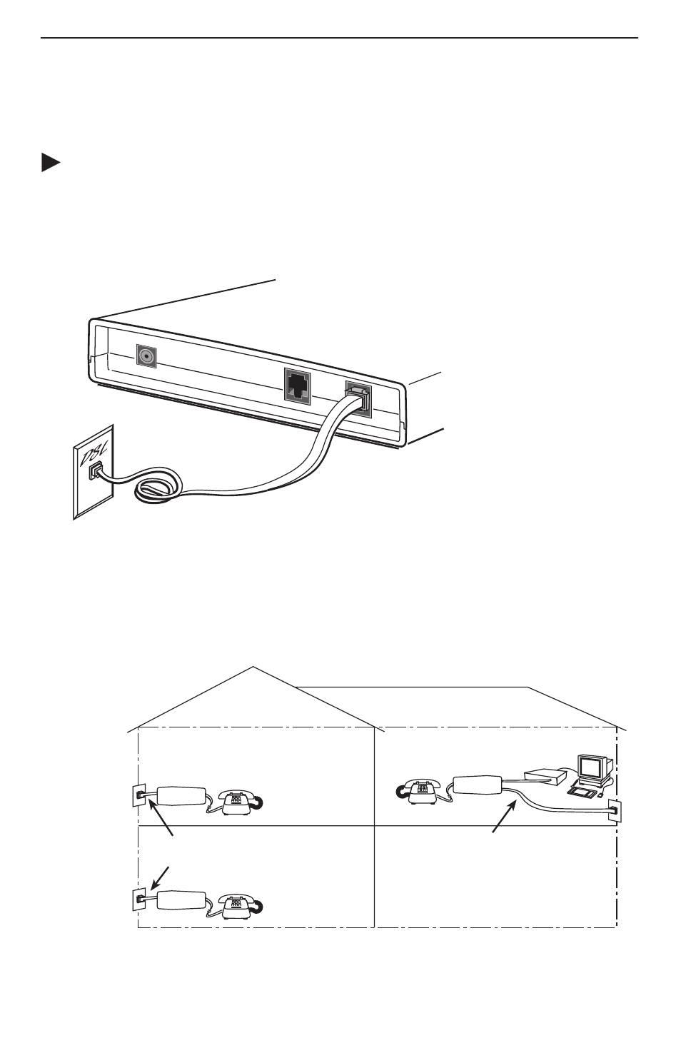 Installing the hotwire 5216 rtu, Procedure, Dsl jack | Distributed pots splitter line from rj11 wall jack | Paradyne 5216 User Manual | Page 8 / 20