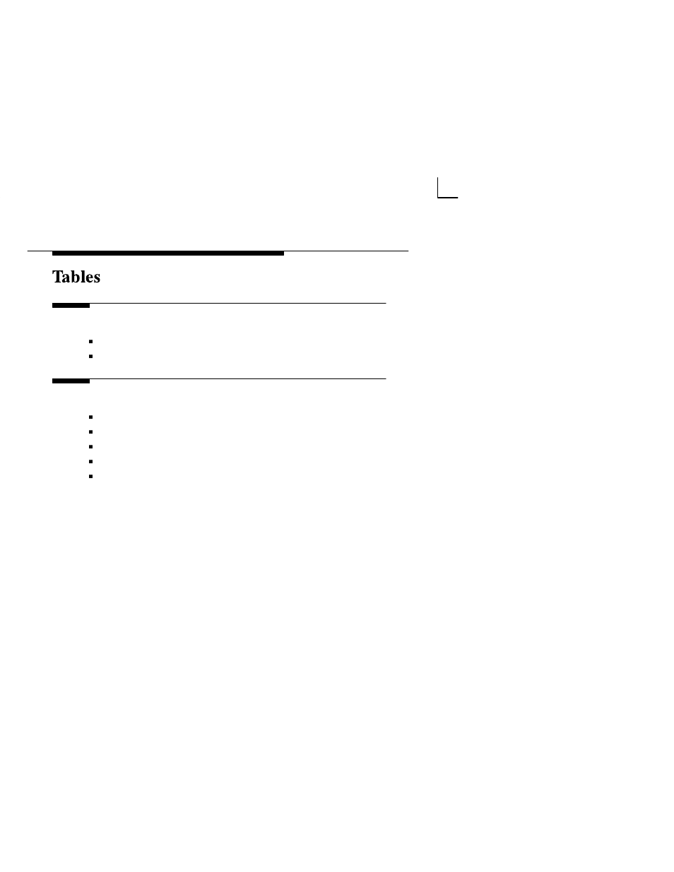 Tables, 4snmp settings, 5custom nework interface settings | Paradyne COMSPHERE 6700-A2-GB22-00 User Manual | Page 9 / 60