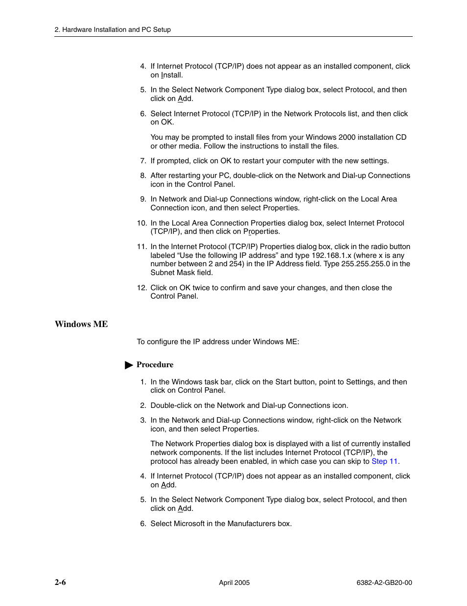 Windows me | Paradyne 6382 User Manual | Page 22 / 76