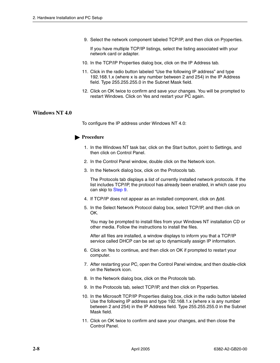 Windows nt 4.0 | Paradyne 6382 User Manual | Page 24 / 76