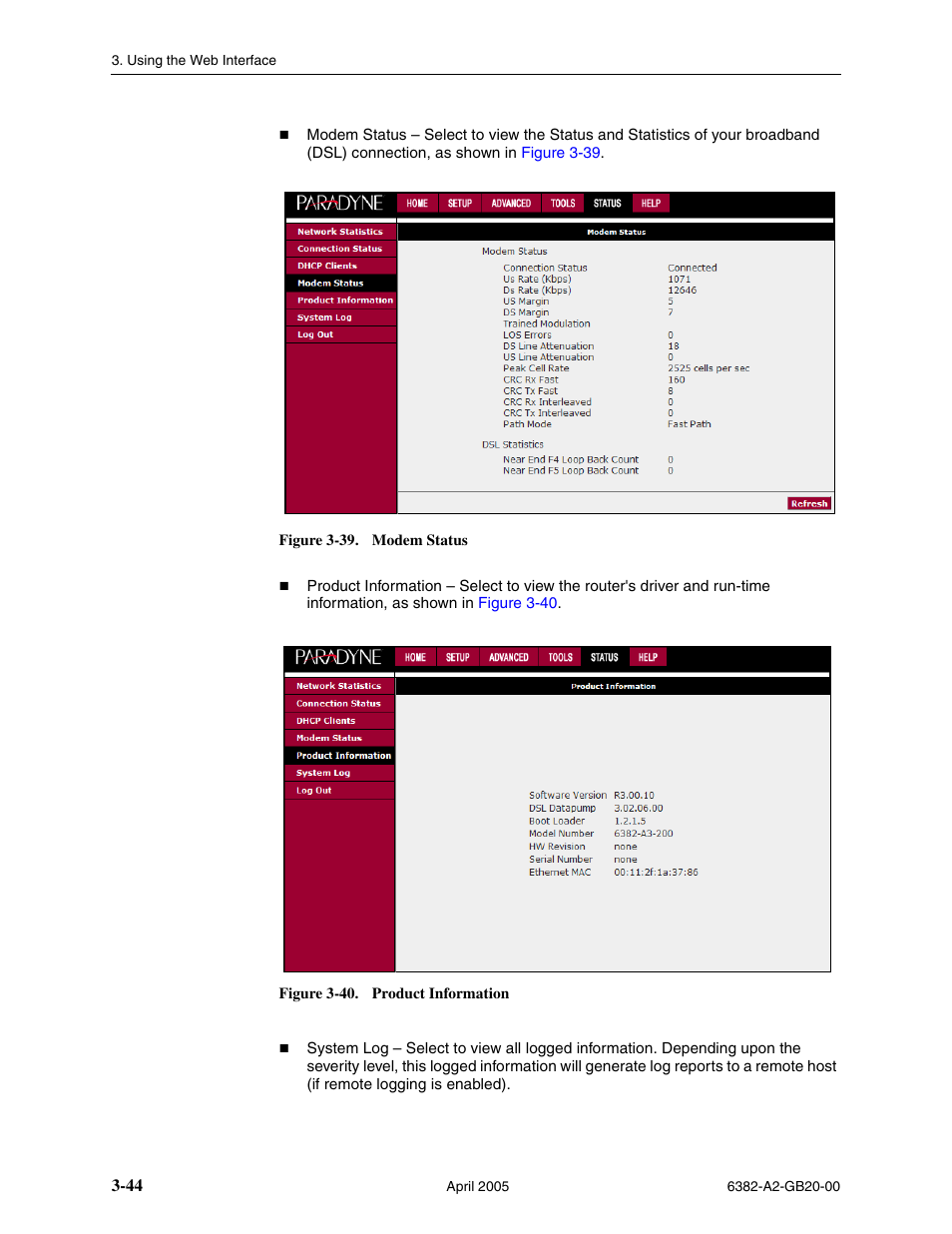 Paradyne 6382 User Manual | Page 68 / 76