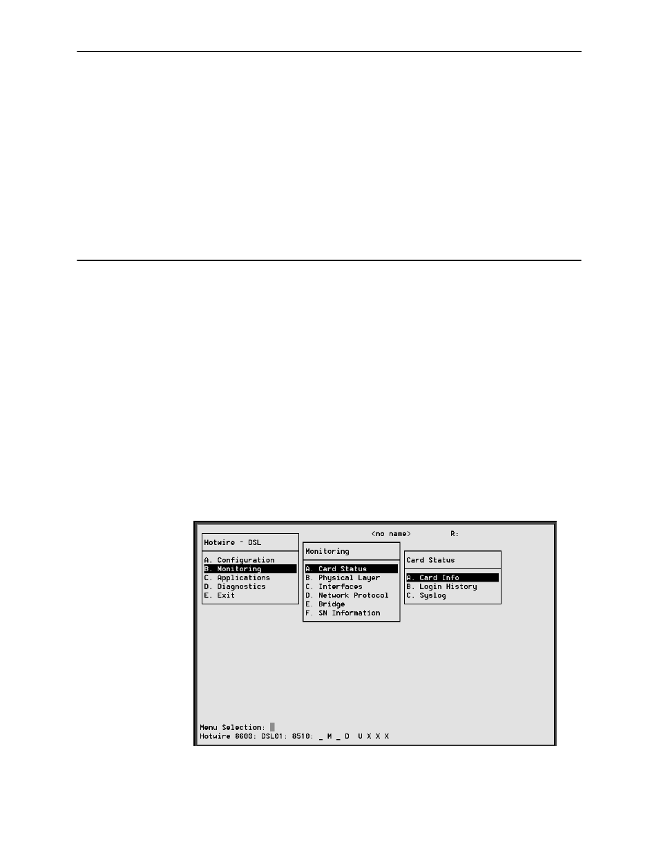 Monitoring the hotwire dslam, Overview, Dsl monitoring card status screens | Chapter 6, Monitoring the, Hotwire dslam, Monitoring the hotwire, Dslam, And chapter 7 | Paradyne HOTWIRE 8310 MVL User Manual | Page 55 / 98