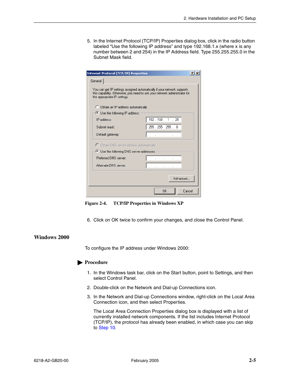 Windows 2000 | Paradyne 6218 User Manual | Page 21 / 78