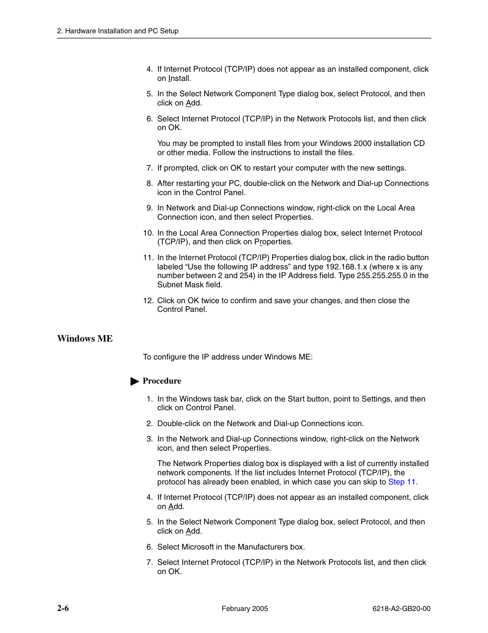 Windows me | Paradyne 6218 User Manual | Page 22 / 78