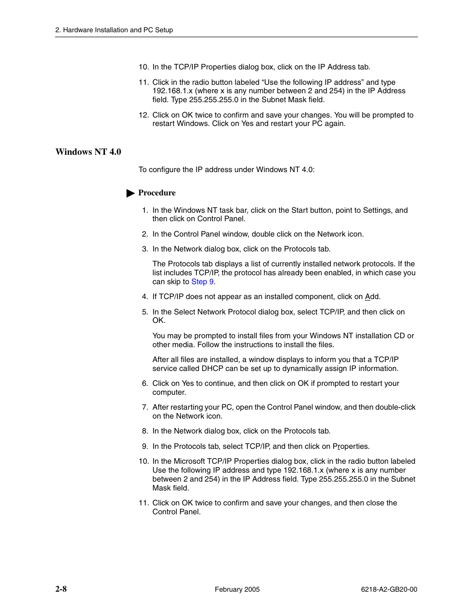 Windows nt 4.0 | Paradyne 6218 User Manual | Page 24 / 78