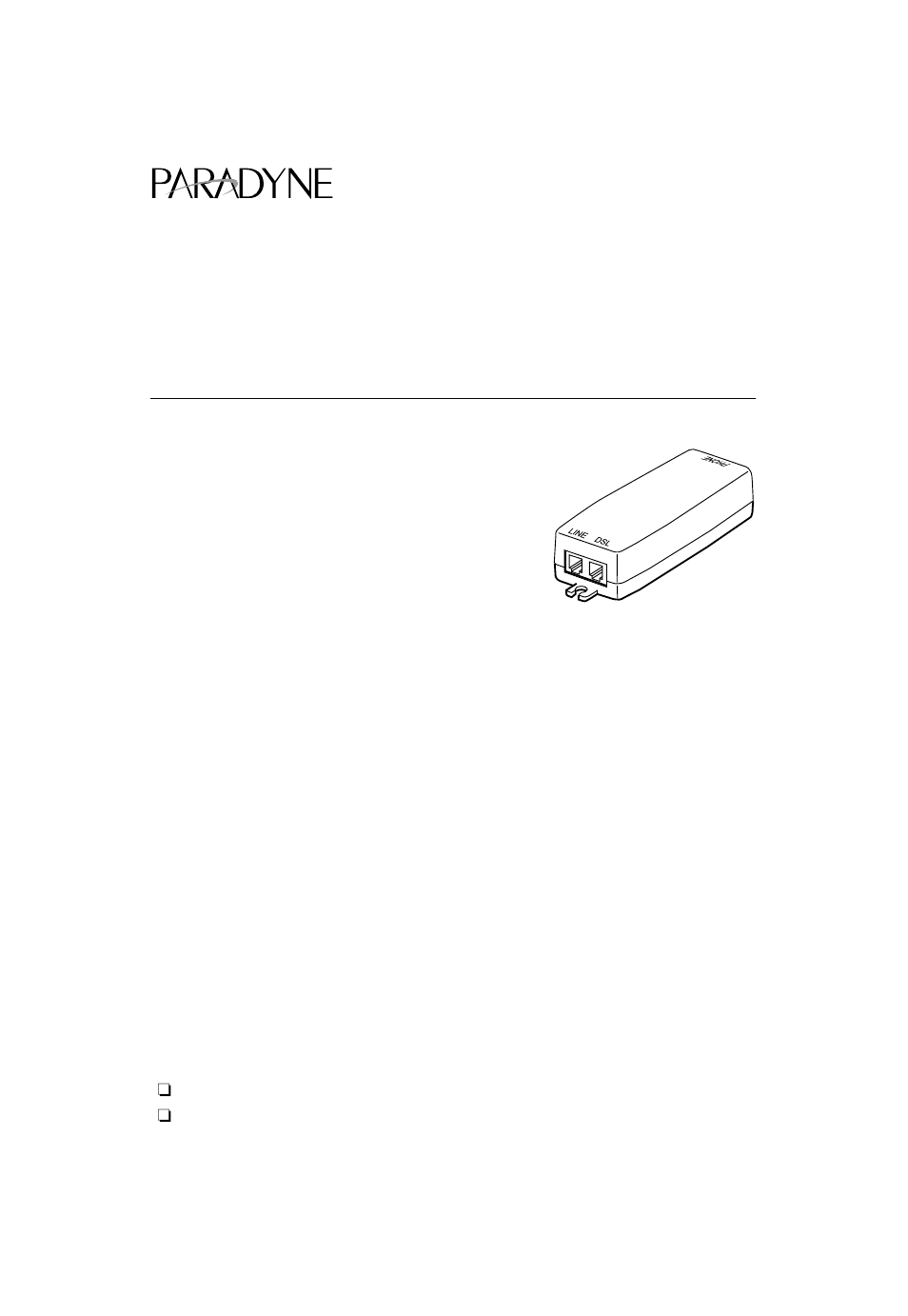 Paradyne Hotwire 5038-A1-00 User Manual | 8 pages