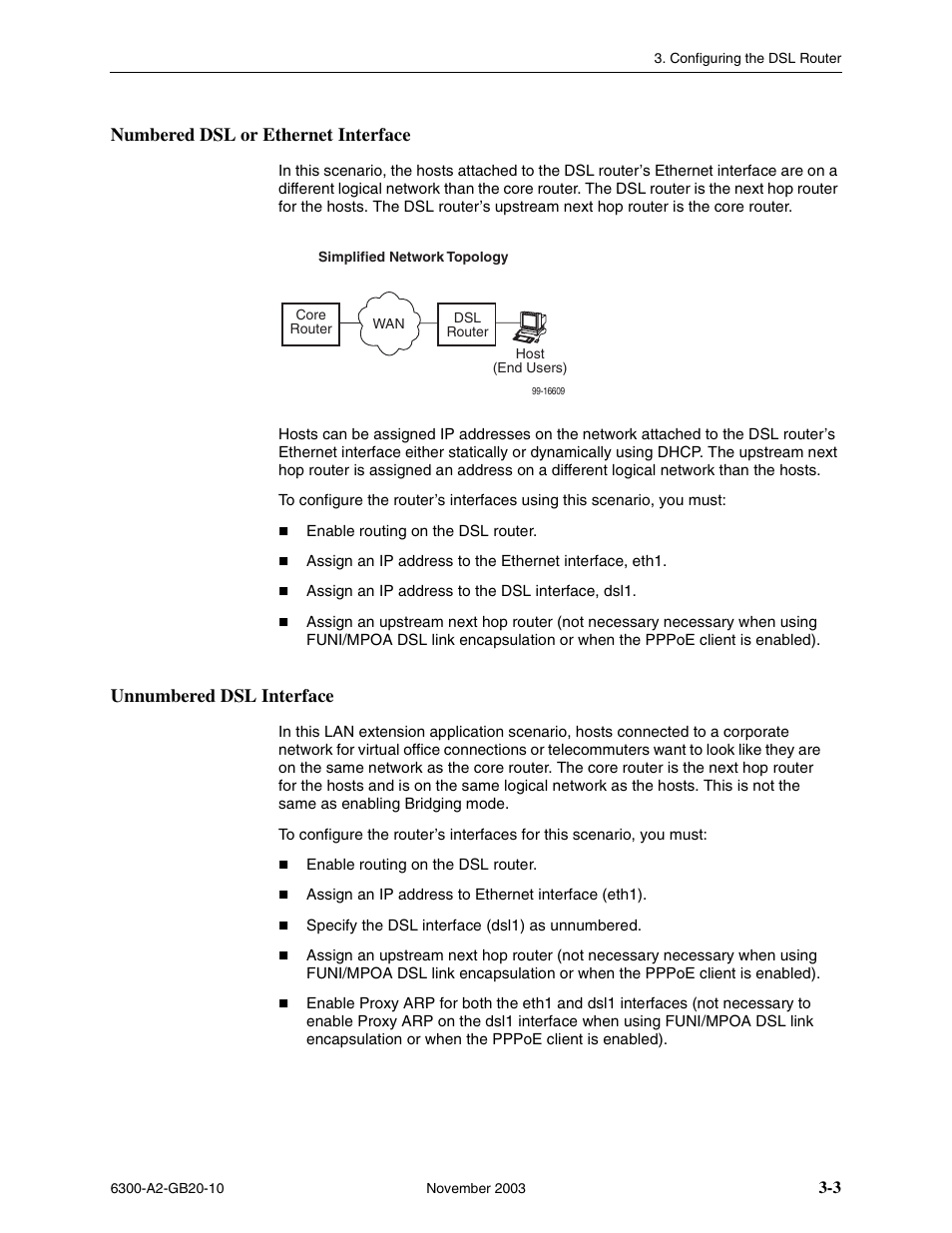 Numbered dsl or ethernet interface, Unnumbered dsl interface | Paradyne 6342 User Manual | Page 29 / 146