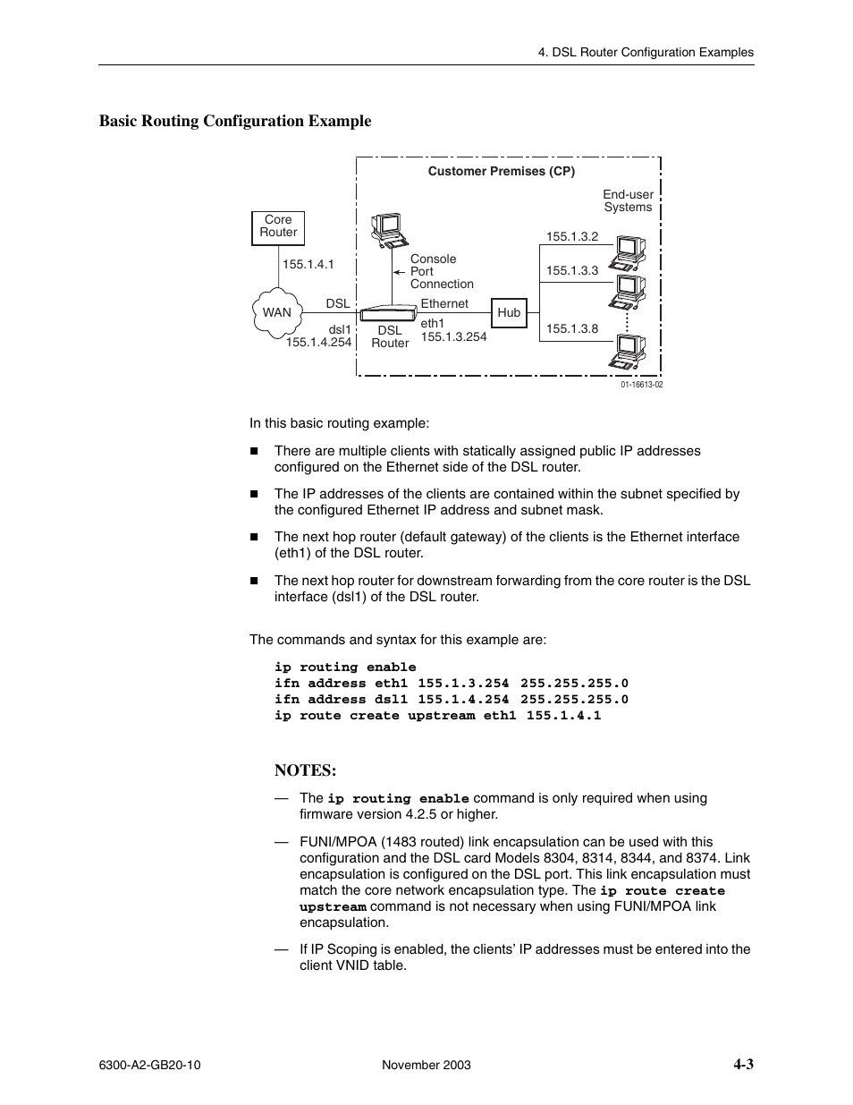 Basic routing configuration example | Paradyne 6342 User Manual | Page 45 / 146